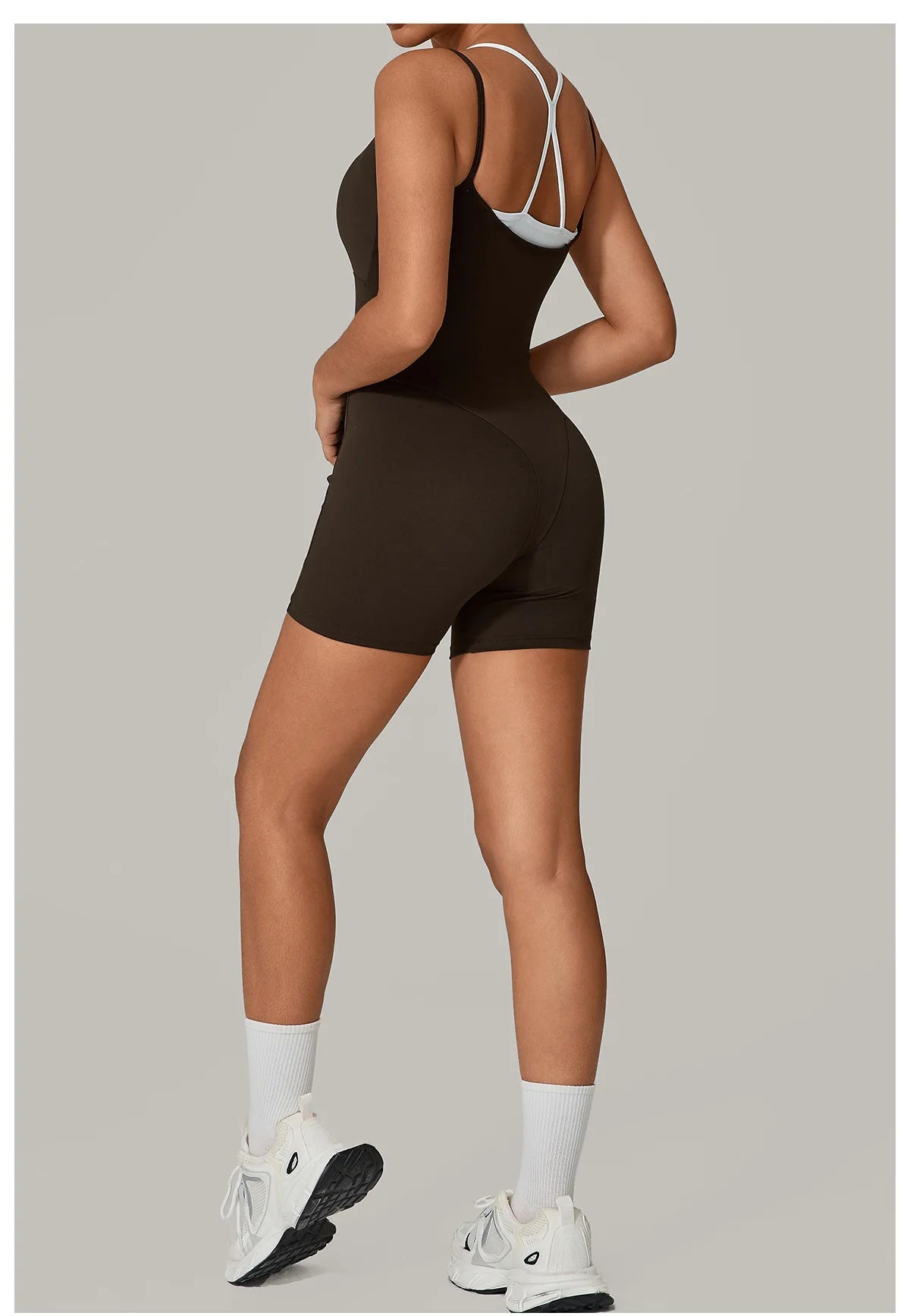 Short Sports Jumpsuit Sleeveless Gym Set Women Tracksuit Yoga Clothes Rompers Workout One-piece Suit Female Outdoor Bodysuits