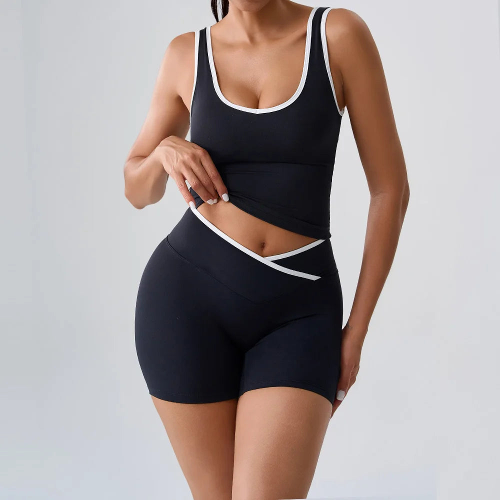 Women Tracksuit 2PCS Yoga Set Nude Feeling Workout Sets Gym Push Up Fitness Running Workout Sportwear Sport Bra Leggings Suit