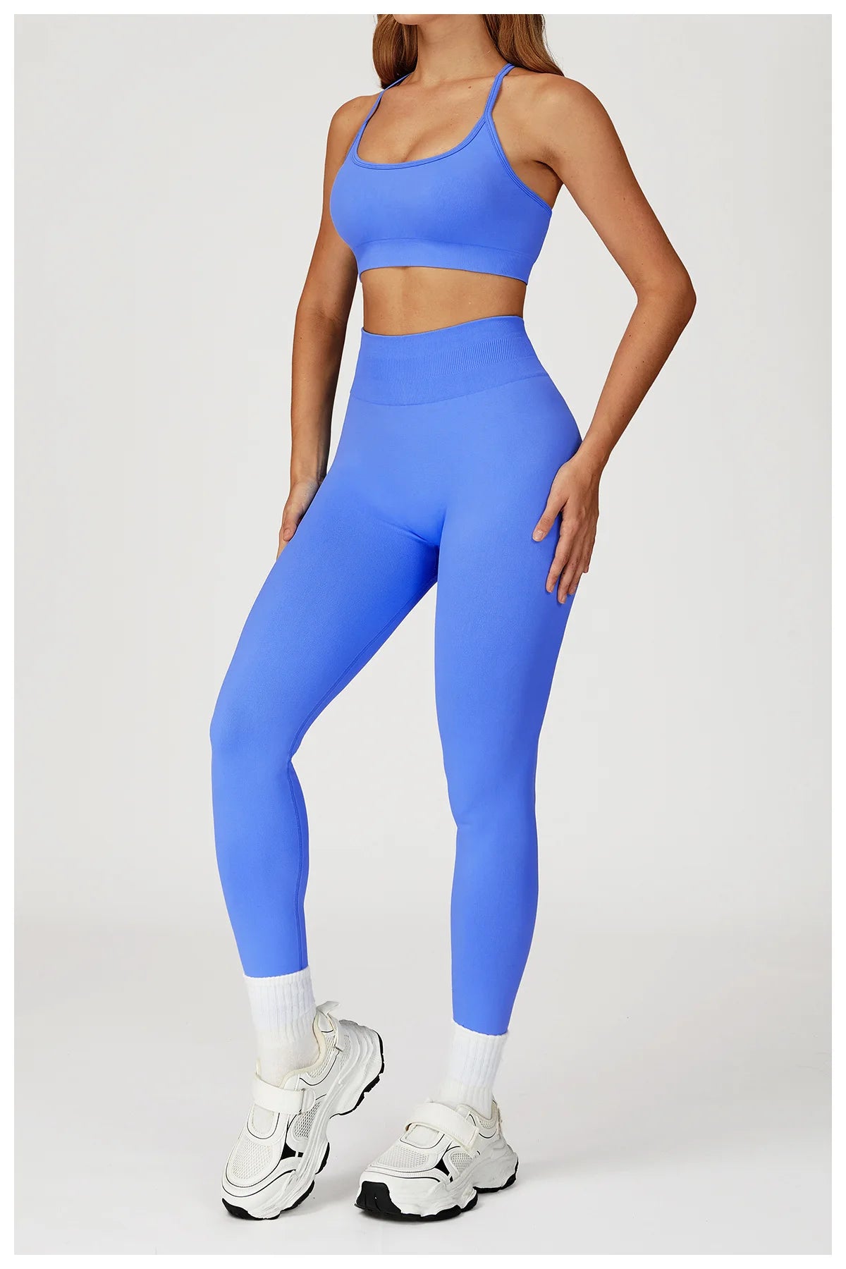 Breathable Sports Bra Anti-Sweat Fitness Top Women Yoga Bra Crop Top Push Up High Strength Sport Bra Seamless Gym Workout Top