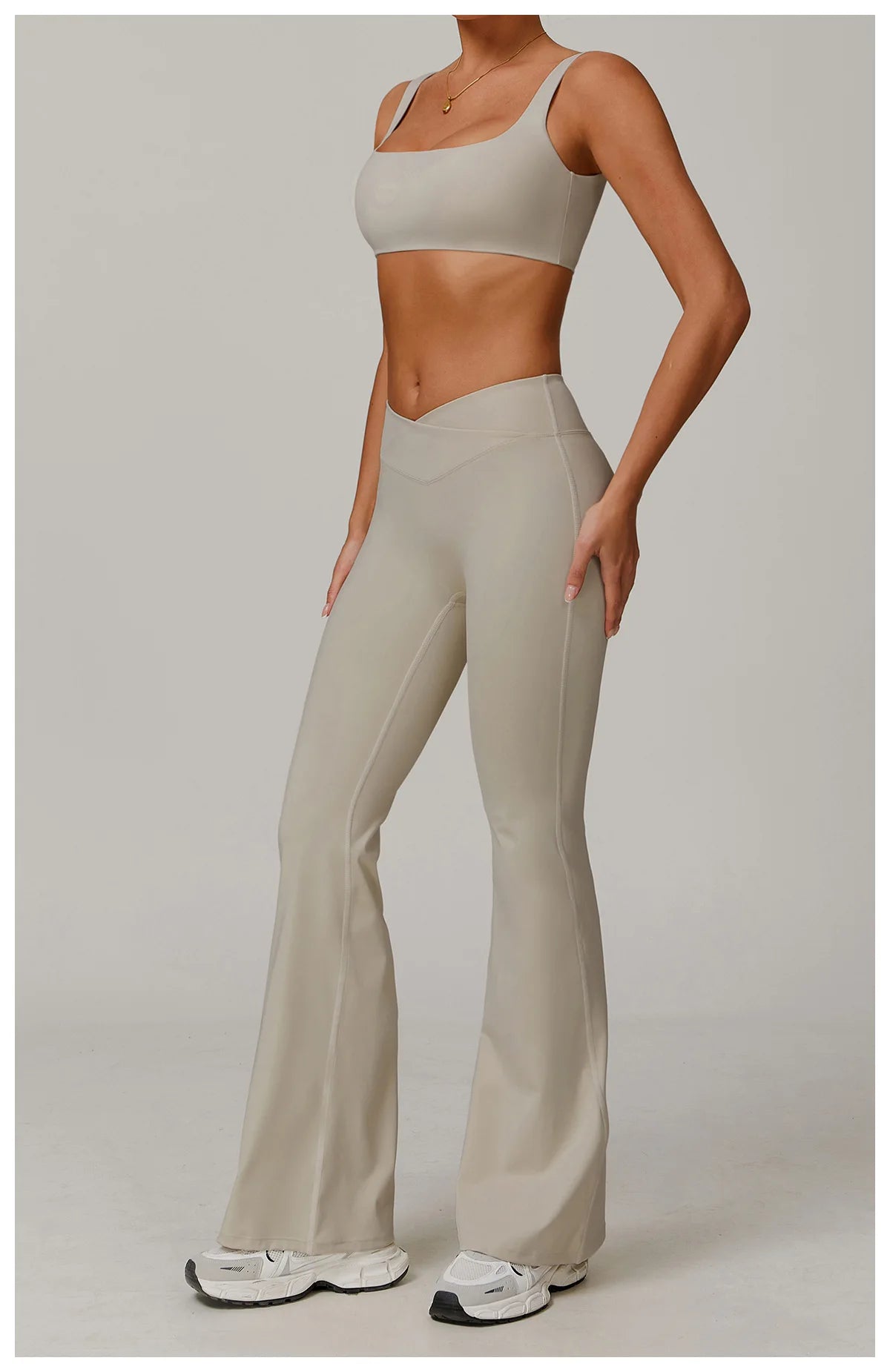 Wide Leg Pants Women Yoga Leggings Women Fitness Leggings Running Pant Sports Leggings High Waist Workout Tight Gym Bell-bottoms