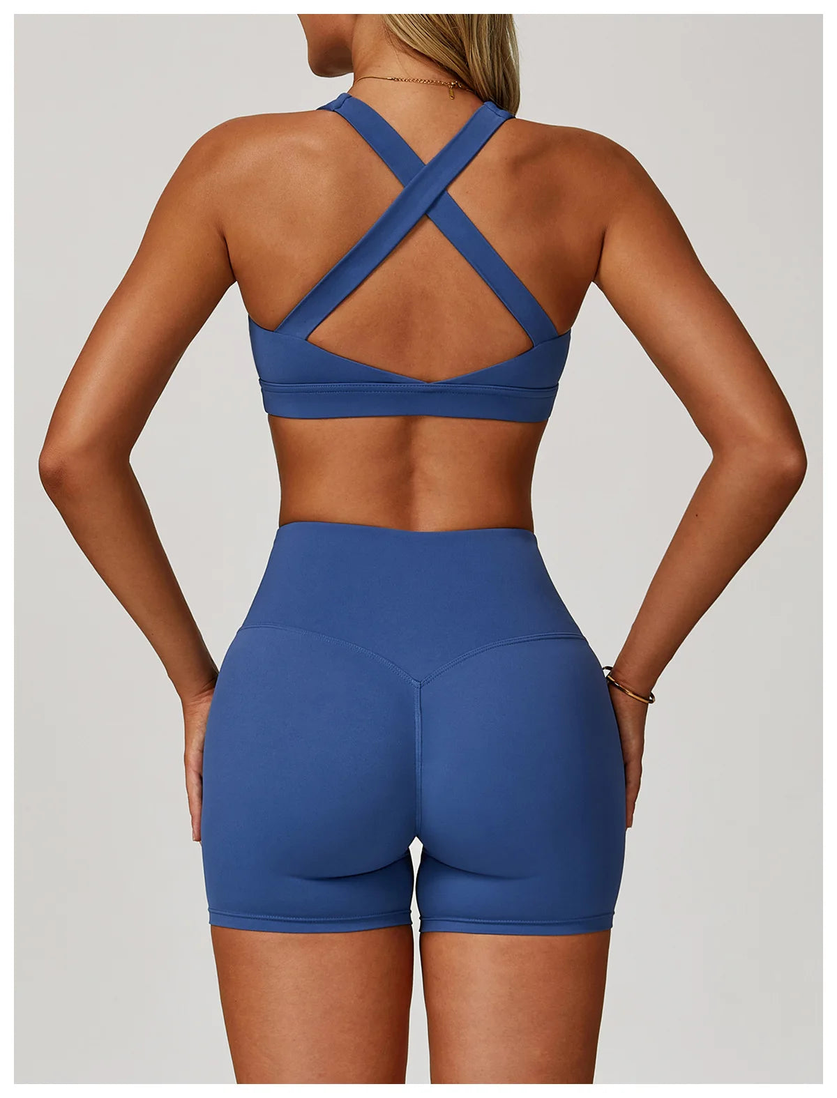 Women's Sports Yoga Shorts High Waist Hip Lift Fitness Running Cycling Quick Dry Breathable Yoga Women's Impact Yoga Shorts