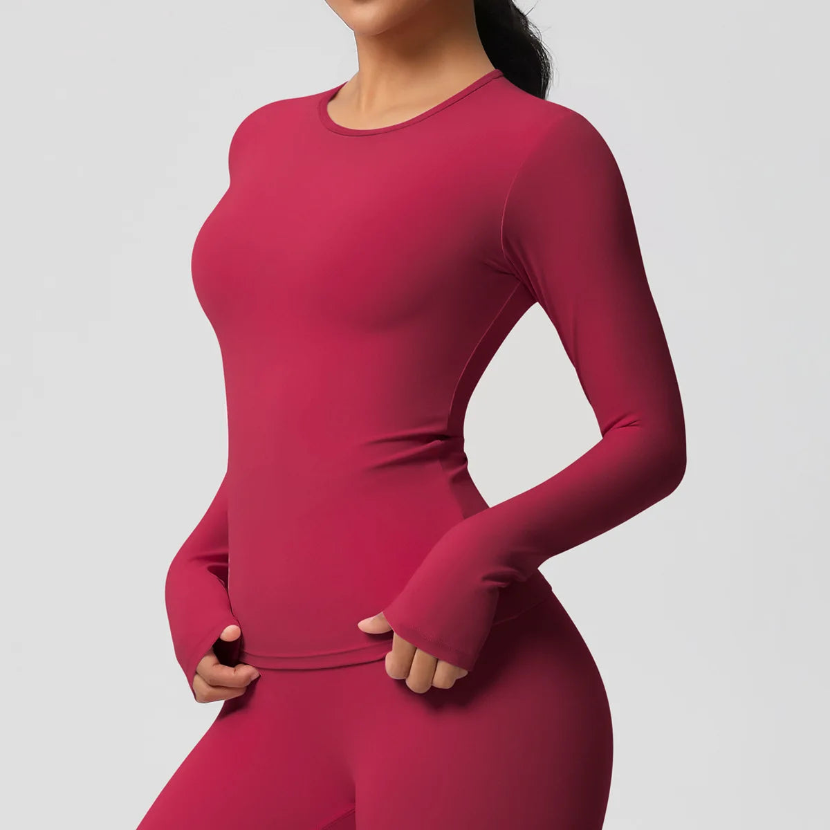Yoga Shirts For Women Long Sleeve Fitness Running Push Up Gym Clothes Workout Dry Fit Breathable High Elastic Sports Top