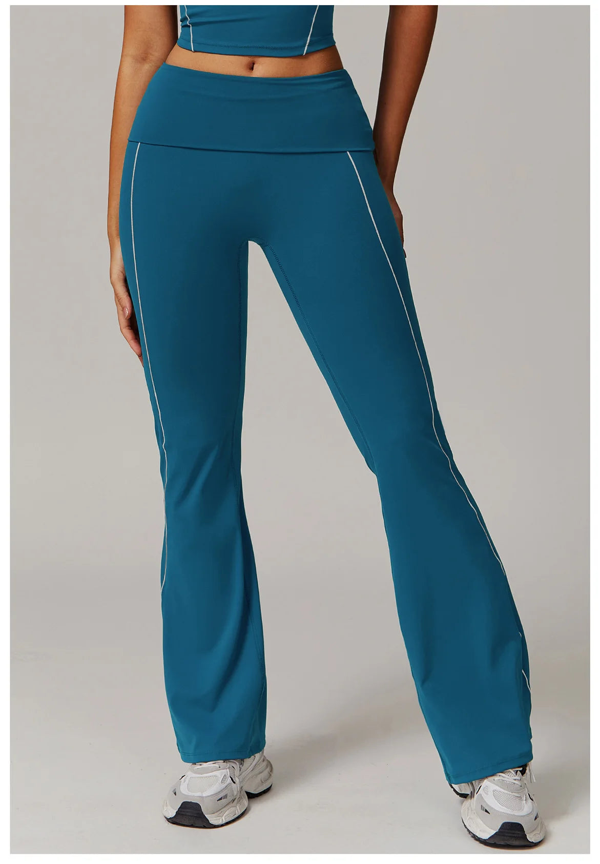 Fitness Bell-bottoms Women Sport Leggings High Waist Wide Leg Pants Yoga Leggings Gym Quick Dry Push Up Slim Pants Female Tights