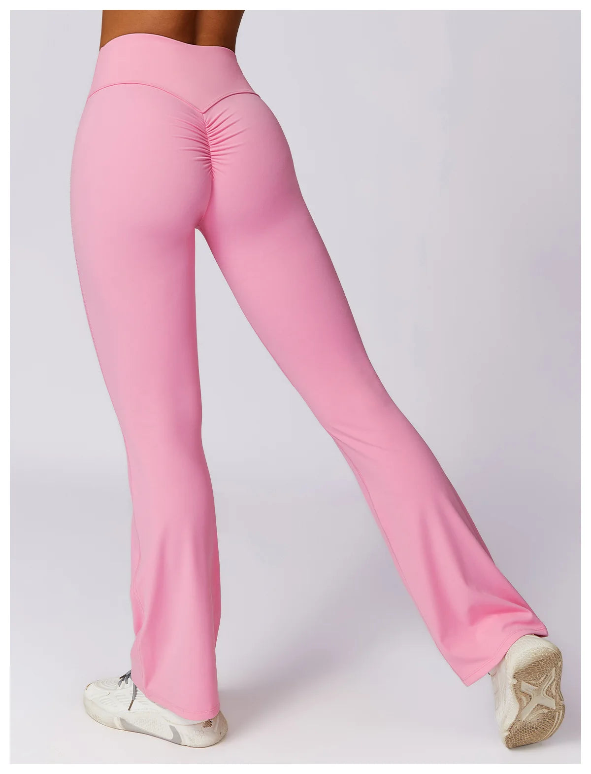Yoga Bell-bottoms Tight Scrunch Butt Lifting Dance High Waist Tights Women Sport Pants Gym Running Breathable Fitness Leggings