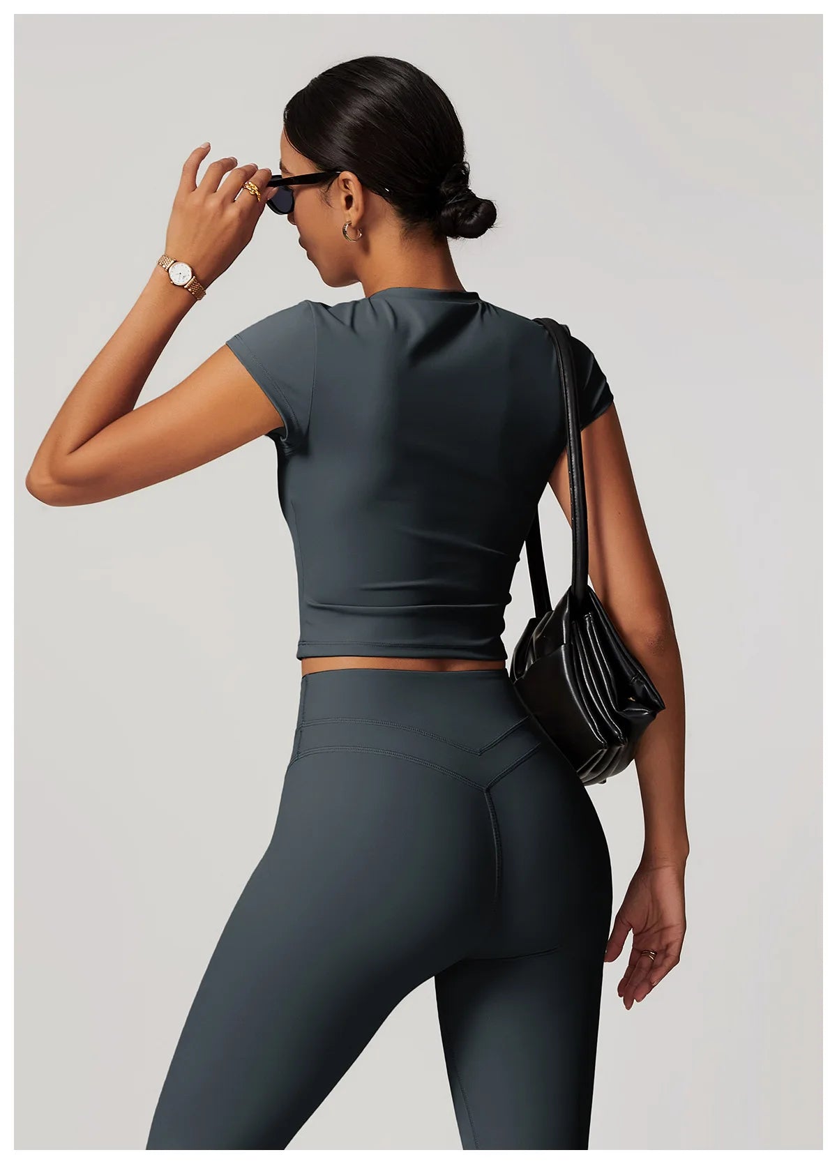 Women Clothes Yoga Top Sport T Shirt Fitness Clothes Short Sleeve Yoga Shirt Gym Top Workout Running Active Wear Sport Top