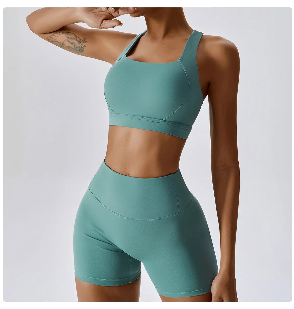 2/3PCS Yoga Set Gym Clothes Sportswear Yoga Suits For Women Tracksuit Fitness Set Tracksuits Sports Bra Gym Leggings Yoga Top