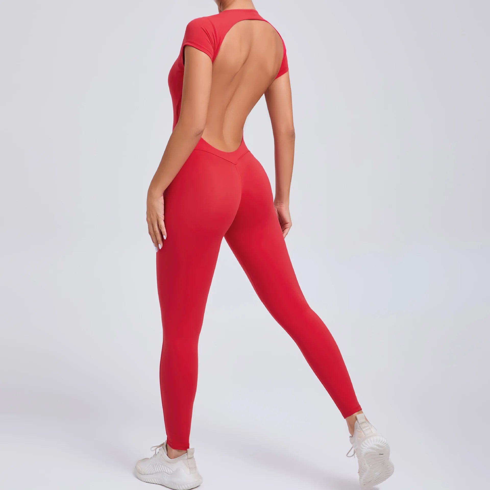 Yoga Suit Women's Jumpsuit One Piece Sports Suit Short Sleeve Gym Clothes Push Up Training Fitness Yoga Bodysuit Sportswear
