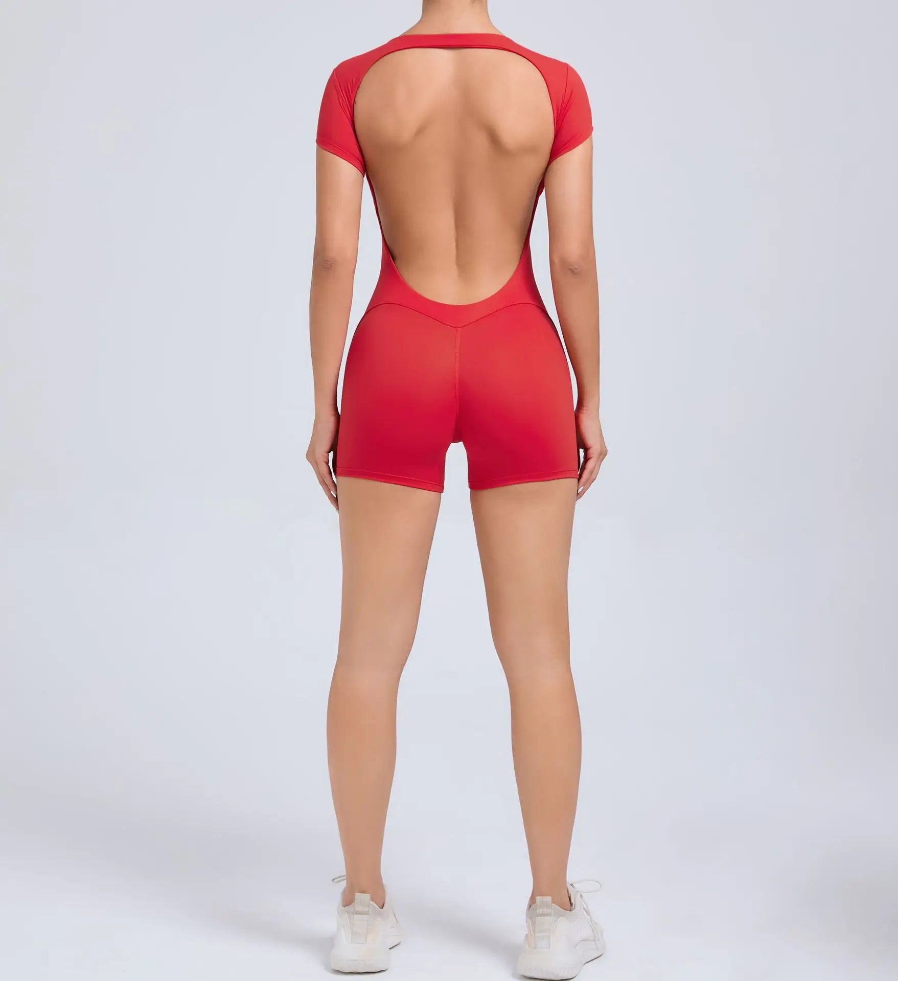 Jumpsuit Yoga Set Women Workout Set One Piece Sports Suit Short Sleeve Gym Clothes Push Up Fitness Set Bodysuit Sportswear