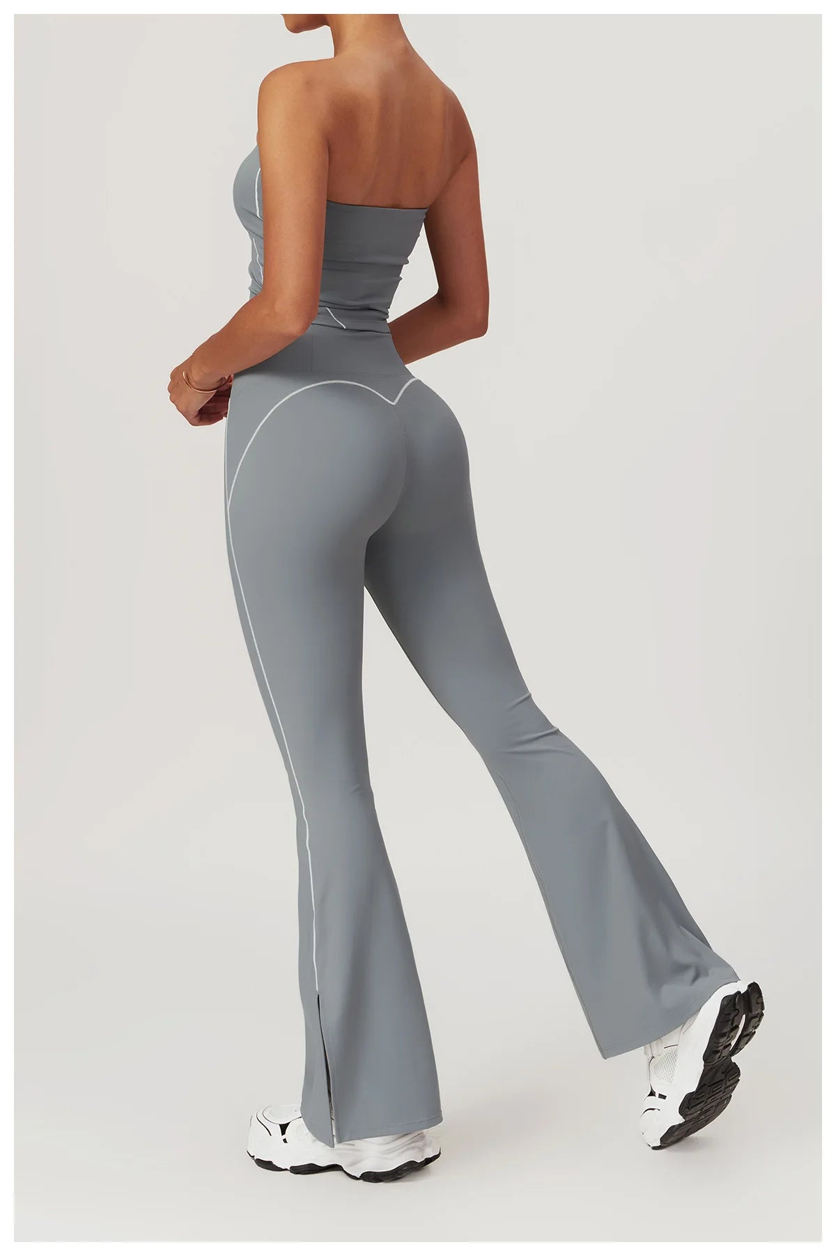 Yoga Flare Leggings Women Bell-bottoms Fitness Push Up High Waiste Wide Leg Workout Pants Gym Elastic Tights Exercise Sport Pant