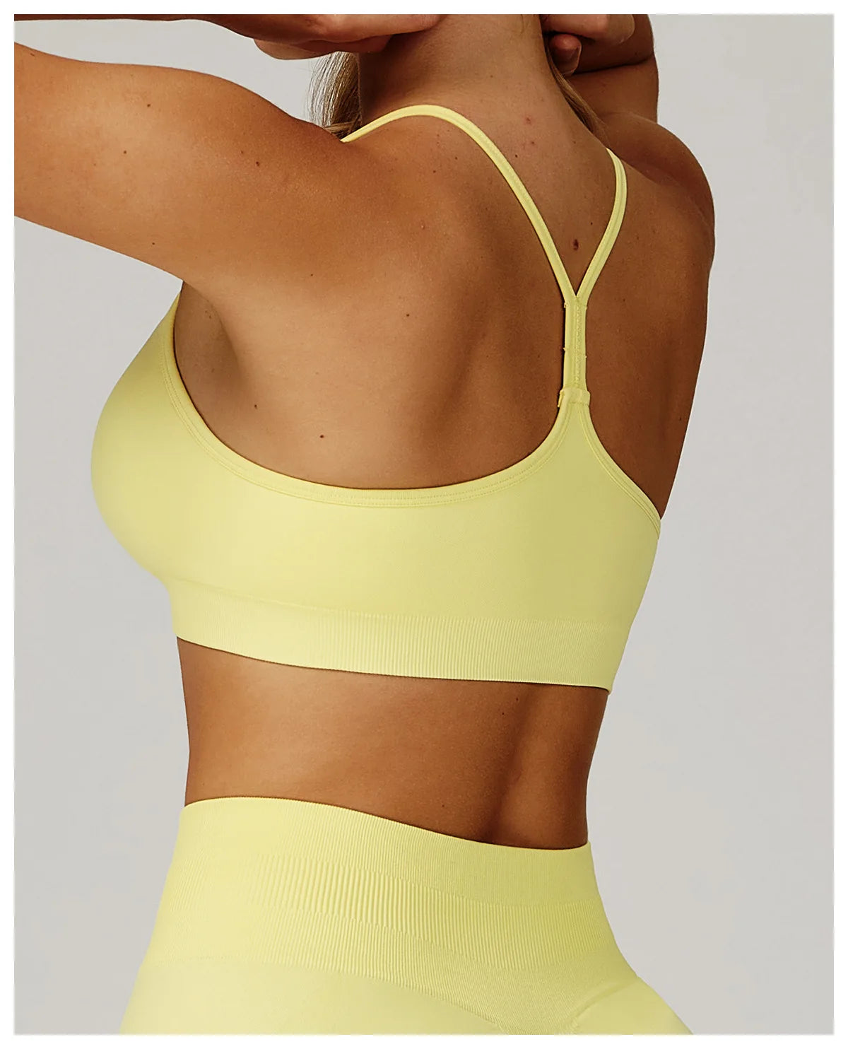 Breathable Sports Bra Anti-Sweat Fitness Top Women Yoga Bra Crop Top Push Up High Strength Sport Bra Seamless Gym Workout Top