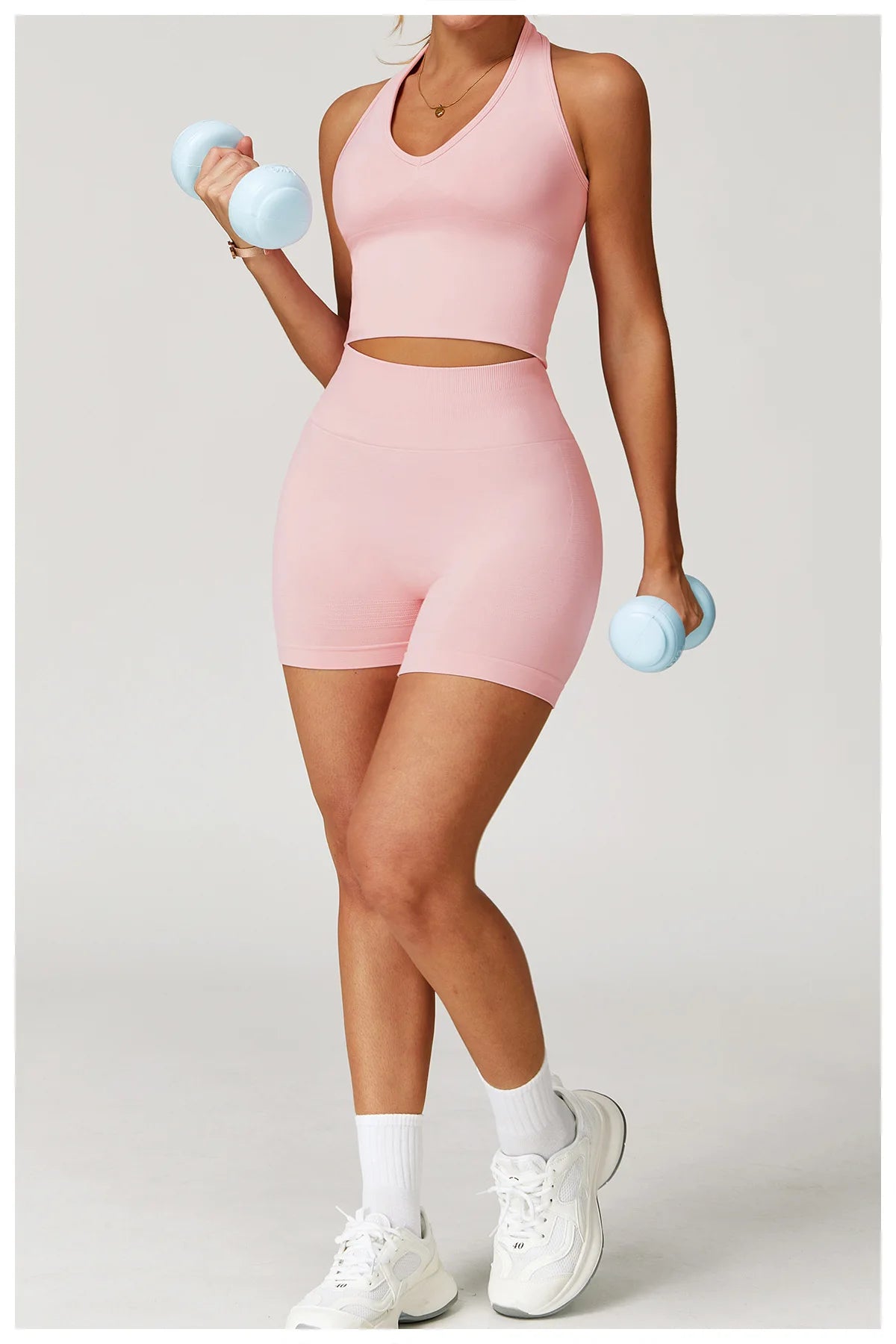 Seamless Yoga Shorts Women High Waist Workout Shorts Lift Butt Fitness Pants Sportswear Fitness Push Up Yoga Gym Running Short