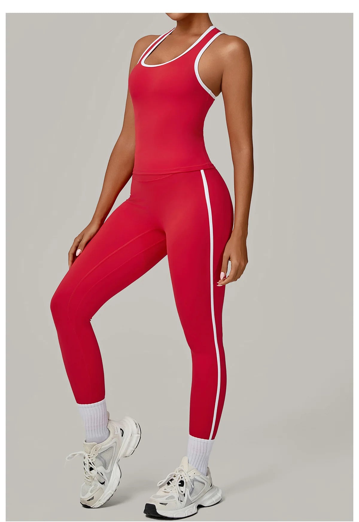 Sportswear 2PCS Women's Tracksuit Yoga Clothes Fitness Set Breathable Activewear Sexy Sports Bra Top High-Waisted Leggings Set