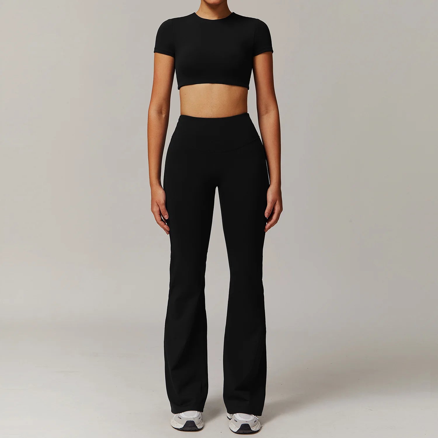 Women's Tracksuit 2PCS Yoga Sets Sportswear Workout Fitness Long Sleeved Sports Bra High Waist Leggings Gym Clothing Sports Suit