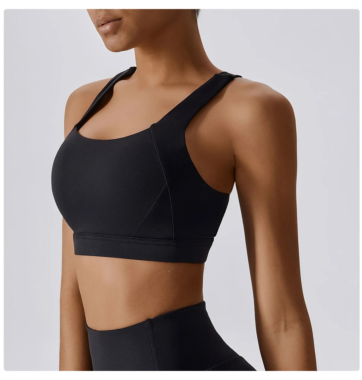 Breathable Sports Bra Shockproof Crop Anti-sweat Fitness Top Women Yoga Bra Push Up Sport Gym Running Workout Top Soft Underwear