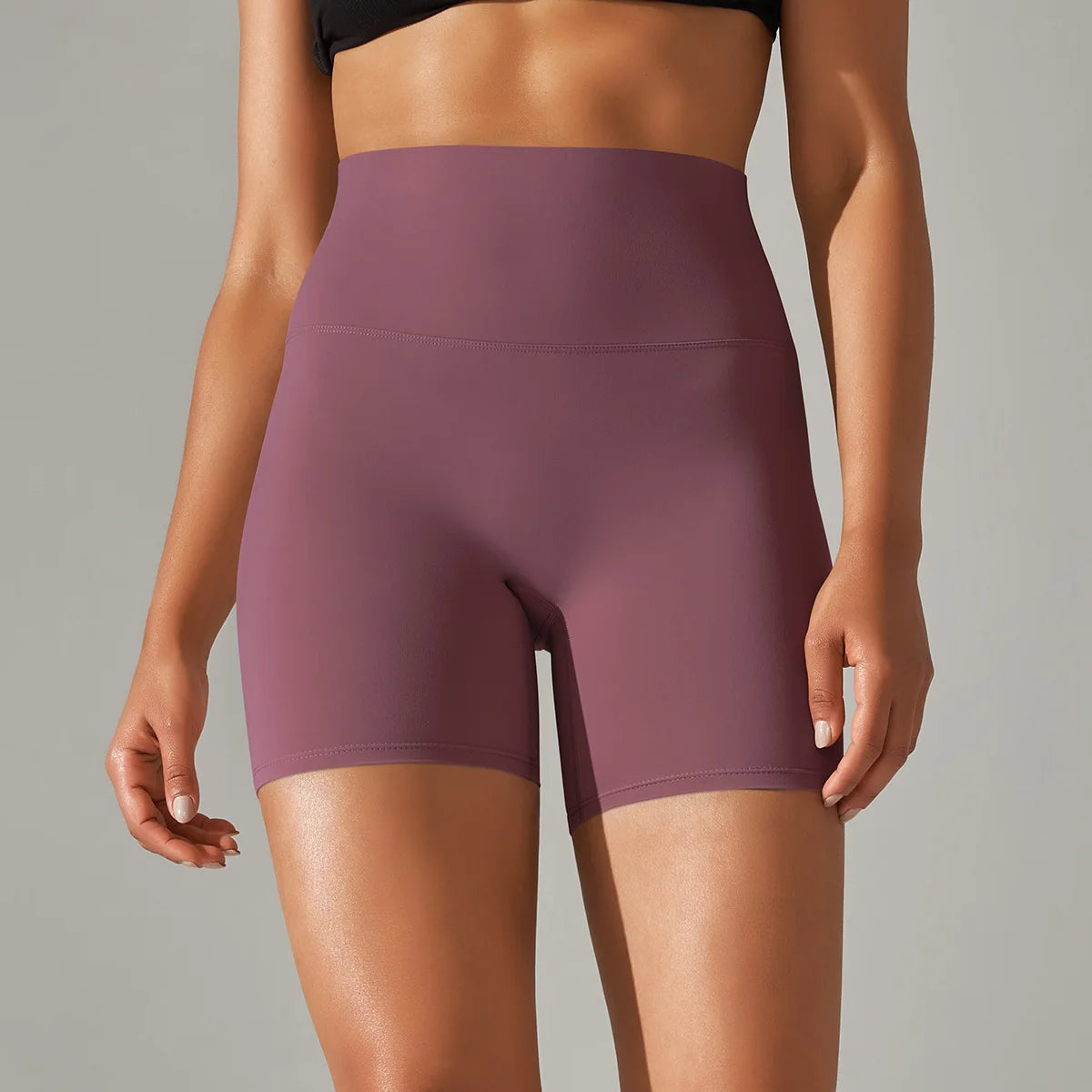Seamless Yoga Shorts Women Fitness Shorts Running Cycling Shorts Breathable Sports Leggings High Waist Summer Workout Gym Shorts