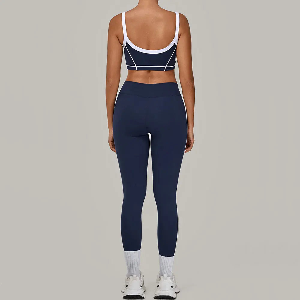 2PCS Yoga Suit Women Tracksuit Sports Bra High Waist Leggings Sports Outfit Gym Set Fitness Workout Clothes Running Sportswear
