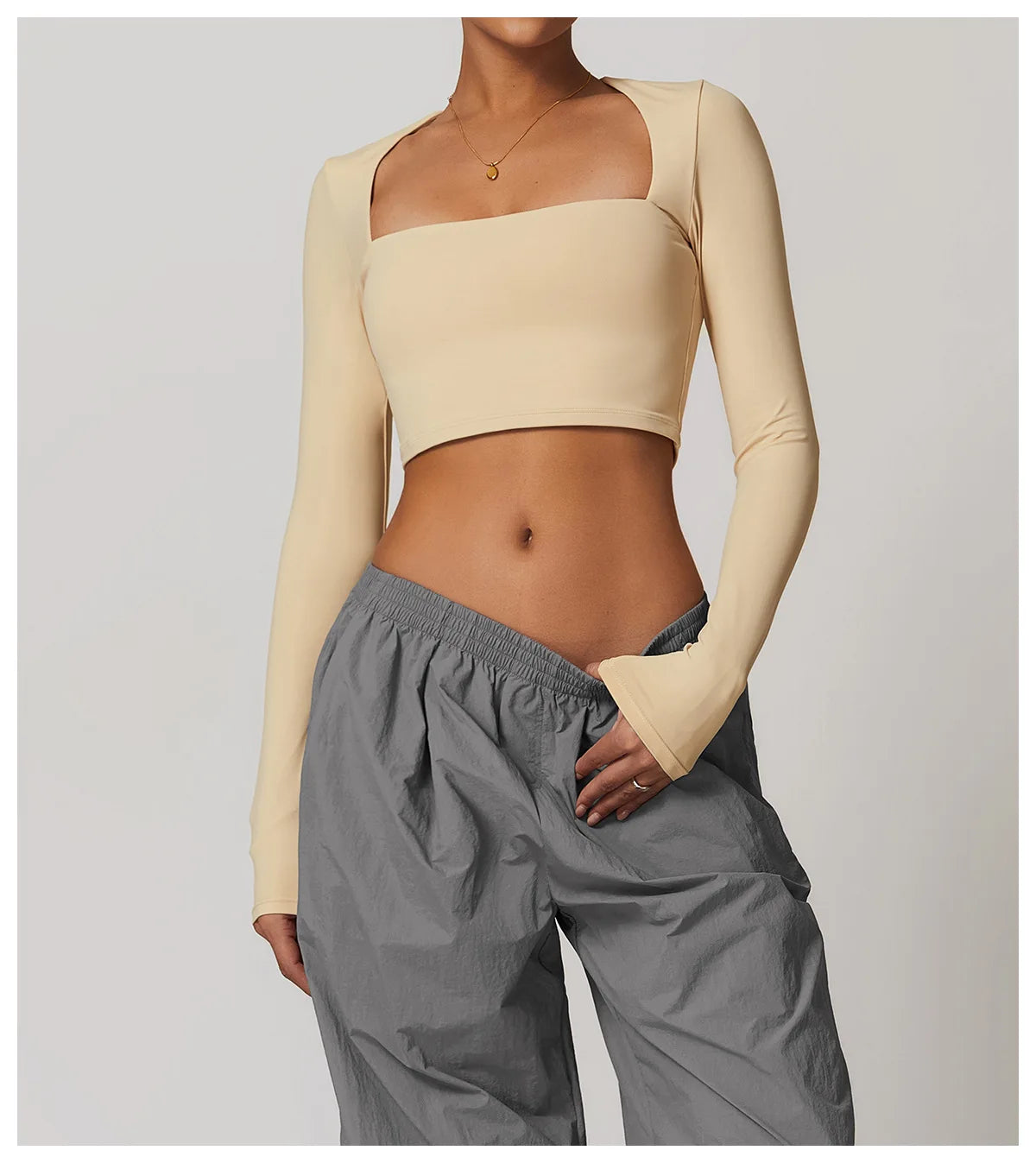 Women Yoga Long sleeved Women's Outdoor Running Fitness Wear T-shirt Sport Long Sleeved Yoga Shirt Gym Push Up Workout Top
