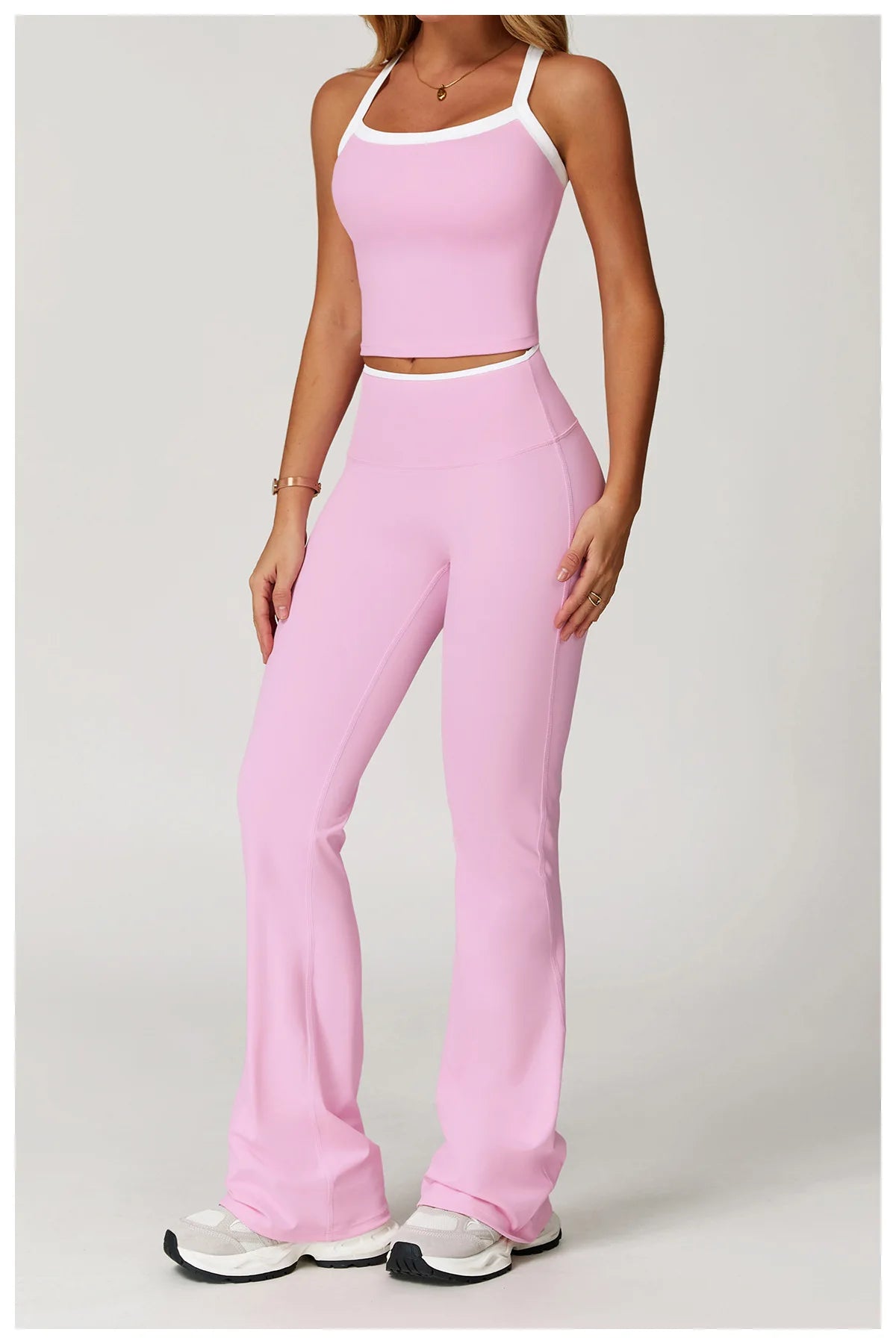 Flare Leggings Yoga Women High Waist Wide Leg Yoga Pants Impact Gym Sports Slim Flared Tights Pants Control Tummy Dance Trousers