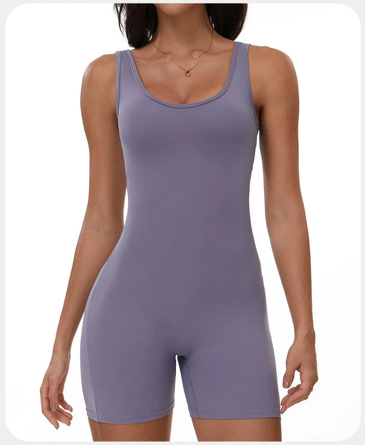 Yoga Jumpsuits Women Tracksuit Set Fitness Rompers Sexy One Piece Sports Bra Workout Bodysuit Sexy Back V Sportswear Gym Clothes