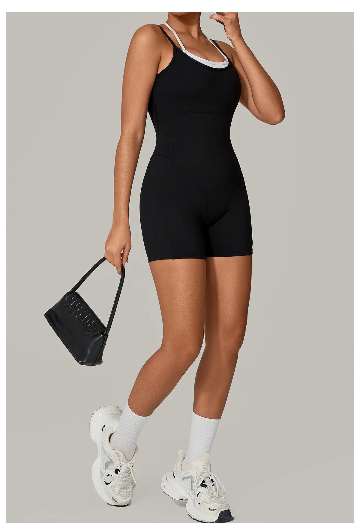 Short Sports Jumpsuit Sleeveless Gym Set Women Tracksuit Yoga Clothes Rompers Workout One-piece Suit Female Outdoor Bodysuits