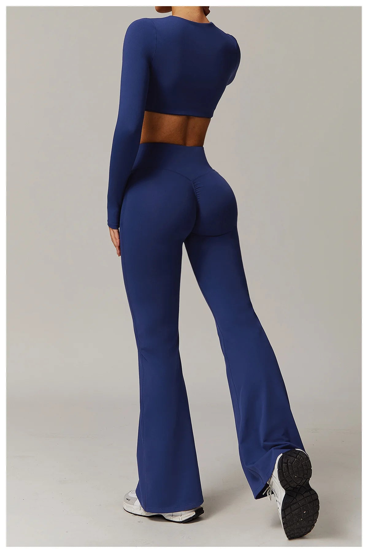 Gym Leggings Women Bell-bottoms Yoga Pants Sexy High Waist Lifting Leggings Pants Women Sports Clothing Fitness Wide Leg Pants