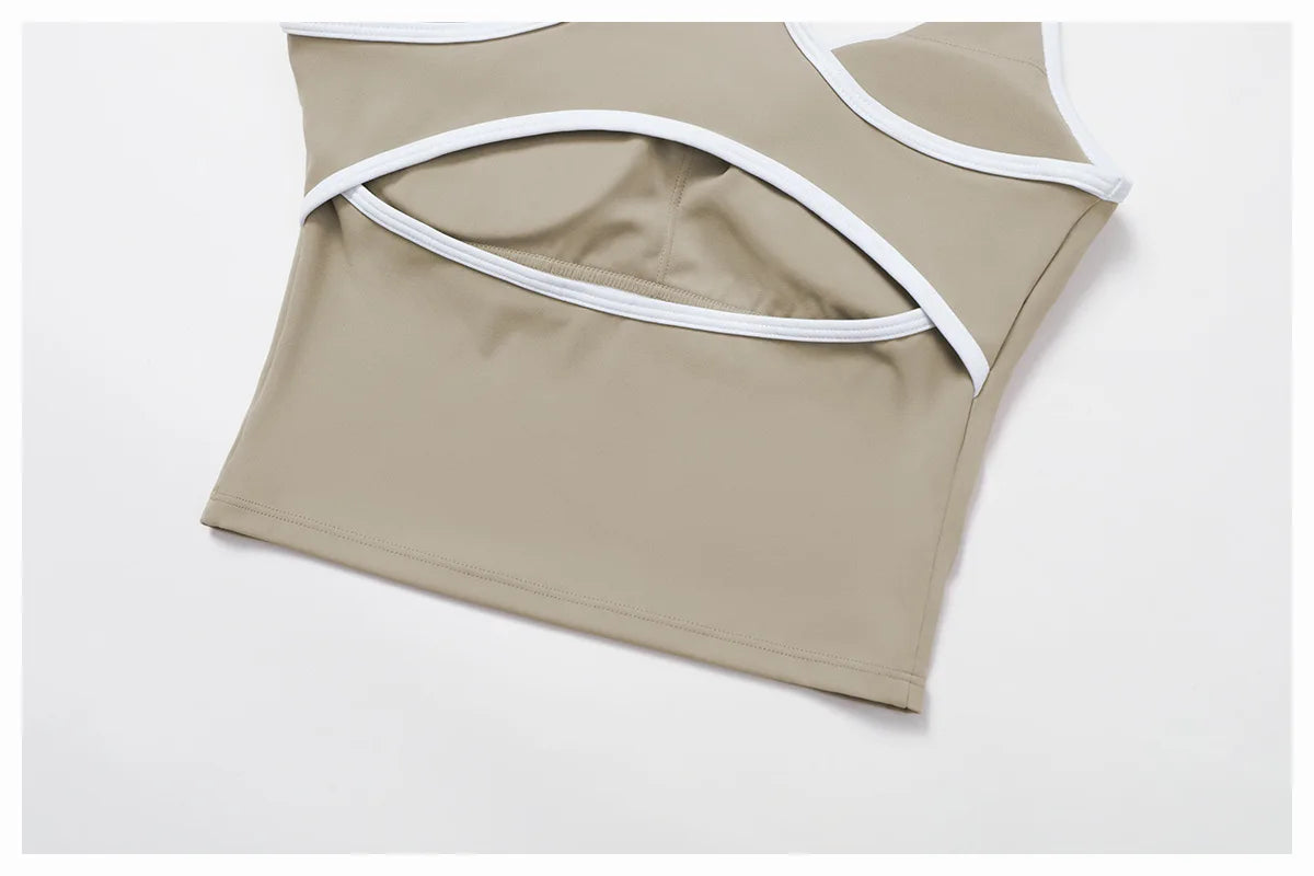 Running Sports Bra Women Underwear High Support Open Back Yoga Bra Breathable Fitness Pilates Tank Workout Top Removable Pads