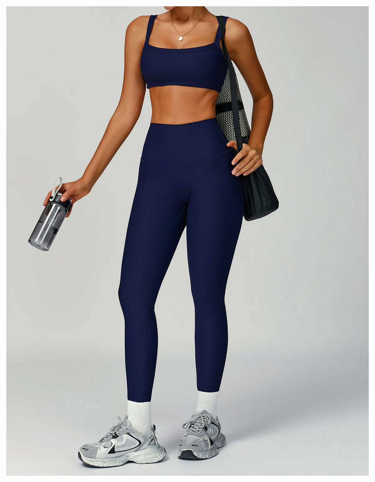 Breathable Sports Bra Anti-Sweat Fitness Top Women Yoga Bra Shockproof Crop Top High Strength Push Up Sport Bra Gym Workout Top