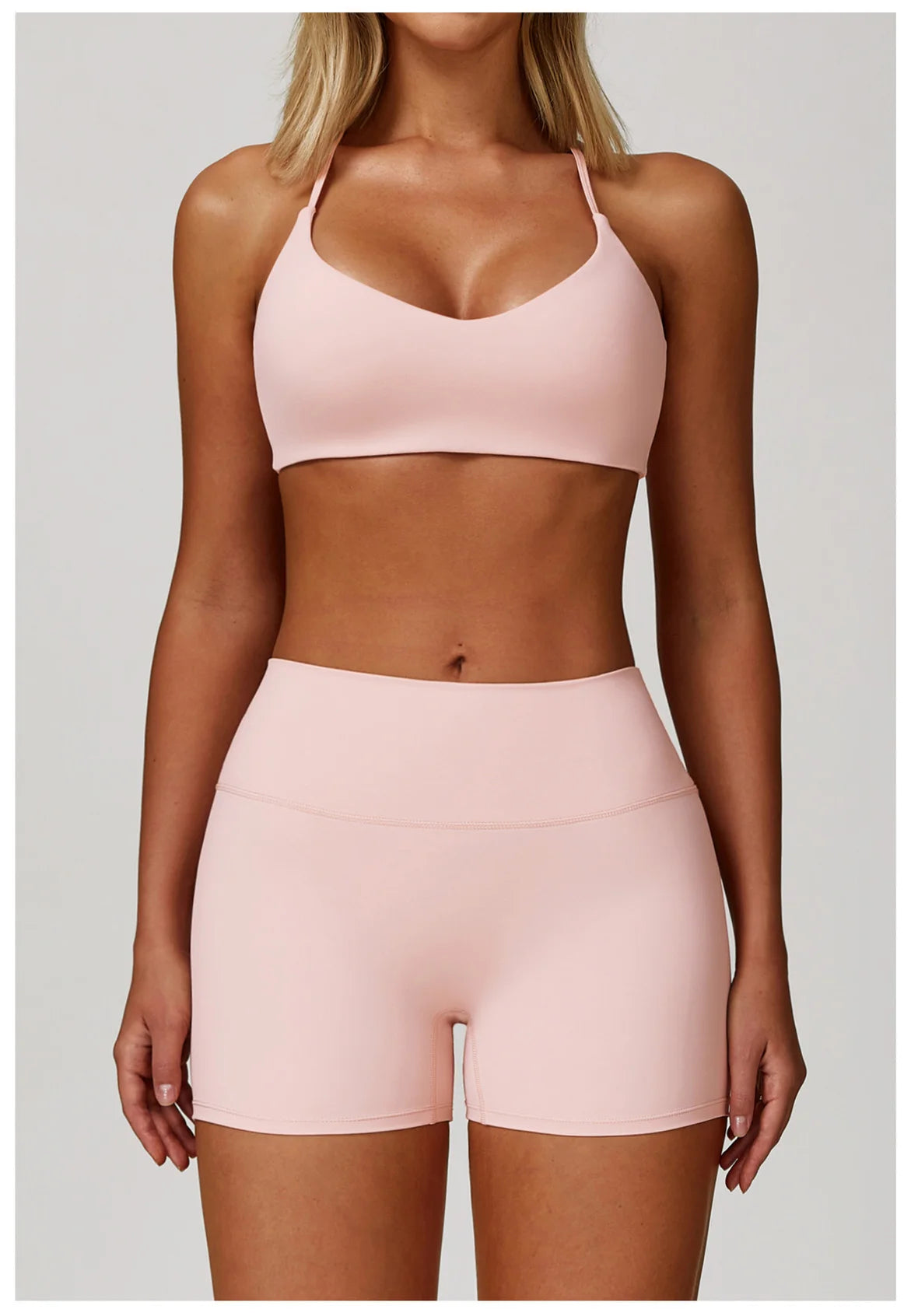 Sexy Women Tops Back Cross Strap Tank Top Push Up Running Impact Sports Bra Breathable Soft Fitness Beauty Solid Color Yoga Bra