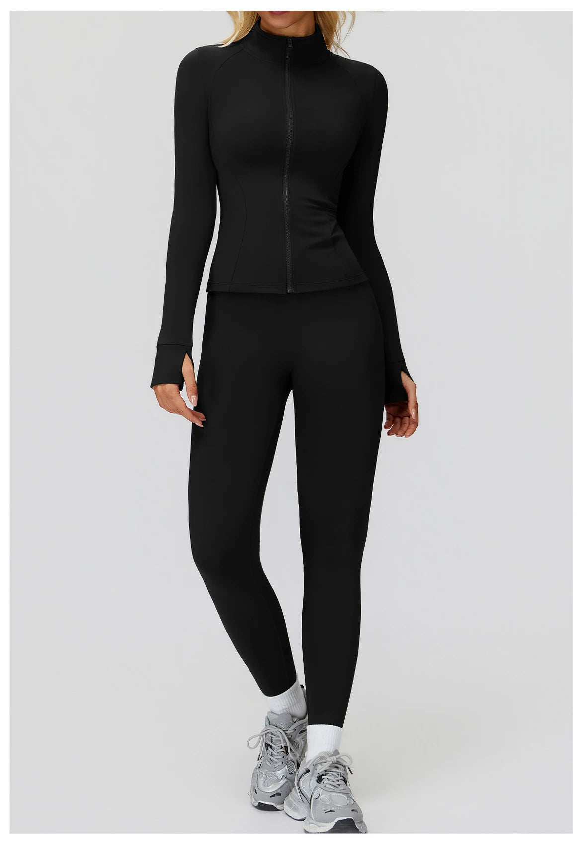 Yoga Set 2PCS Women Tracksuit Sportswear Workout Clothes Athletic Wear Gym Overalls Legging Fitness Top Long Sleeve Sports Suits