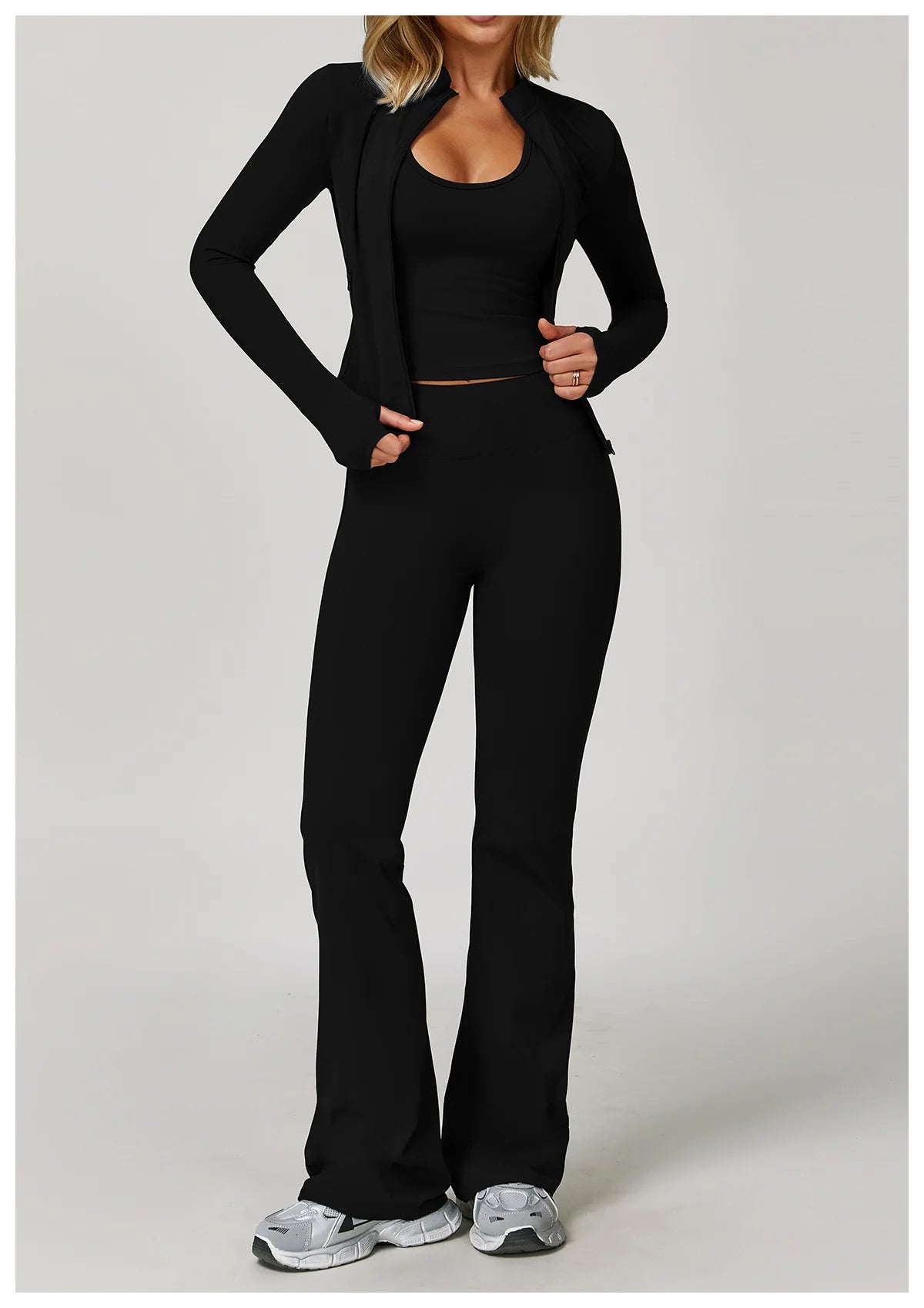 Wide Leg Pants Women Bell-bottoms High Waist Yoga Leggings High Stretchy Butt Lifting Breathable Sports Pants Women Gym Leggings