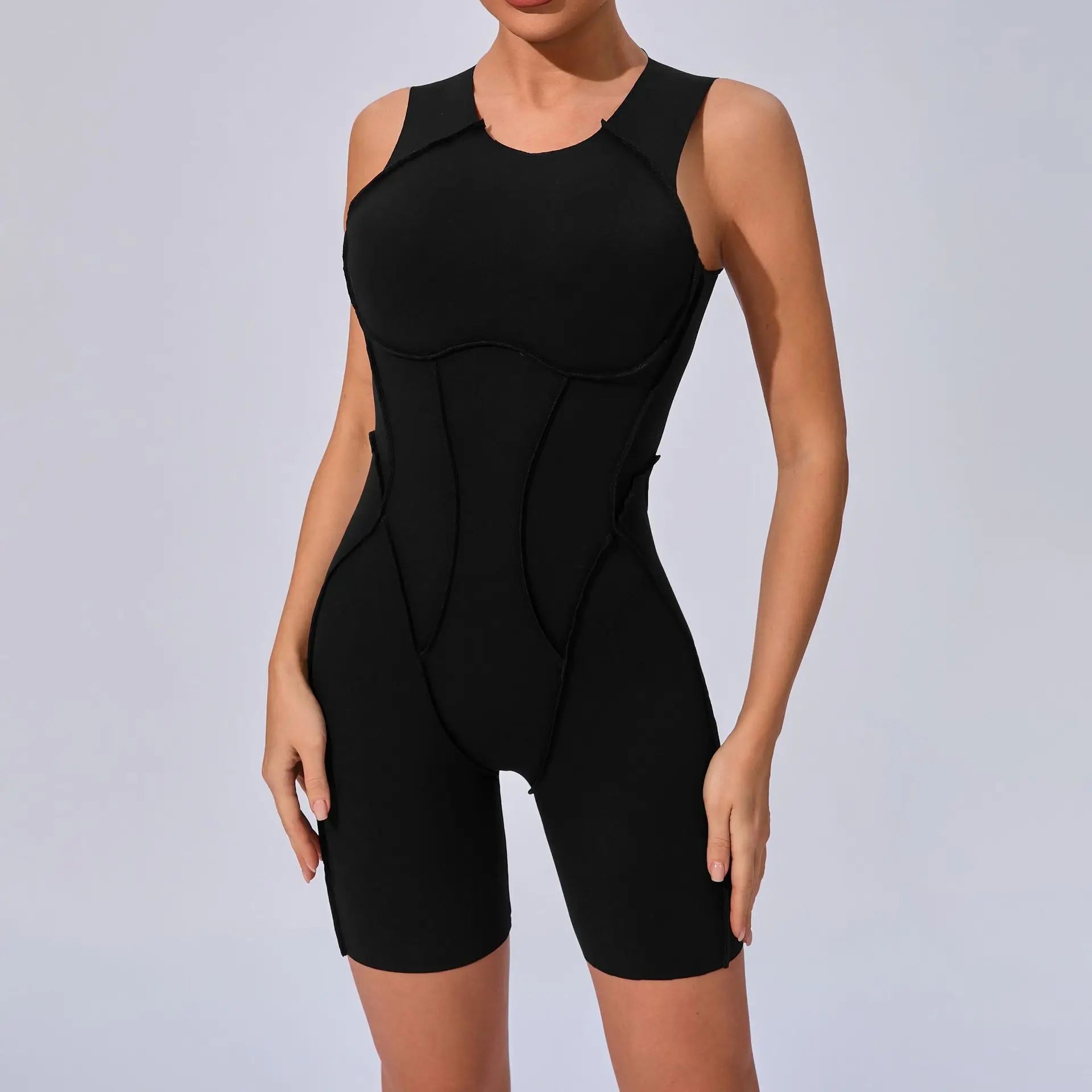 Women Tracksuit Sports Overalls Padding Sporty Jumpsuit Sportswear Woman Gym Set Sleeveless Yoga Clothing Suit for Fitness Set
