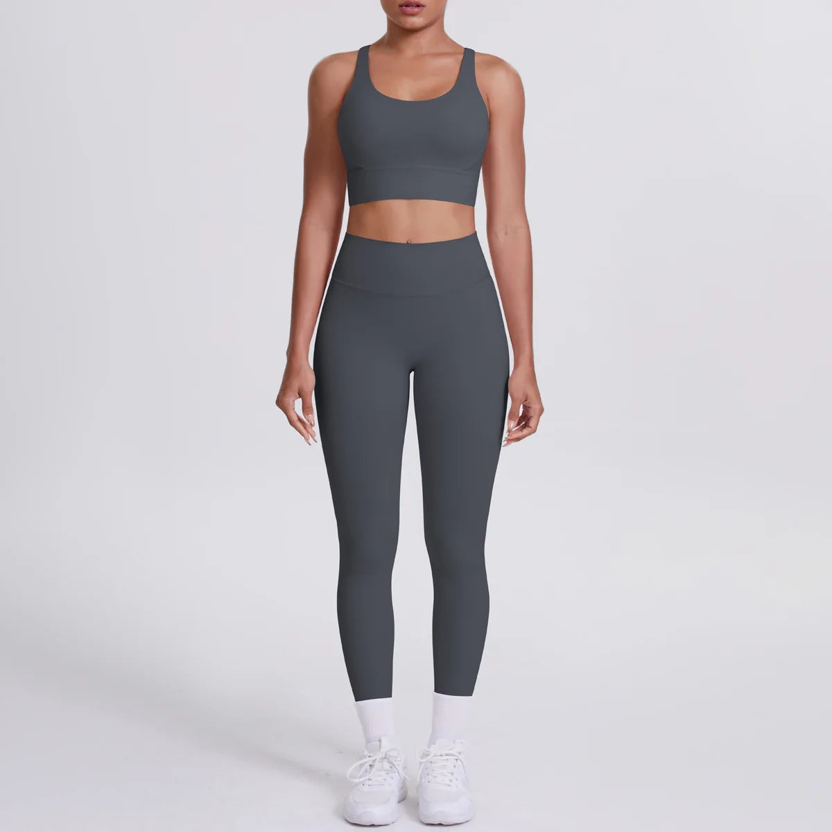 JJUREN Seamless Yoga Suit Women Tracksuit Sports Bra High Waist Leggings Yoga Outfit Gym Set Fitness Workout Clothes Sportswear