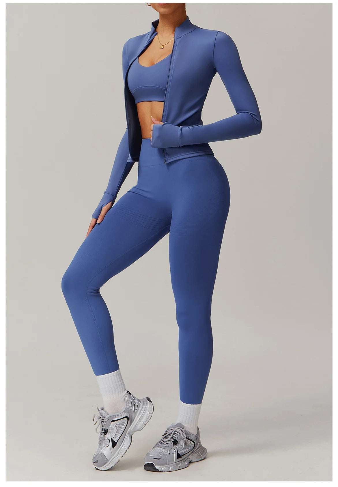 Women Yoga Suit 2PCS Sports Set Quick-Drying Gym Set Women Tracksuit Running Bra Workout Long Sleeve Sports Shirt Yoga Clothing