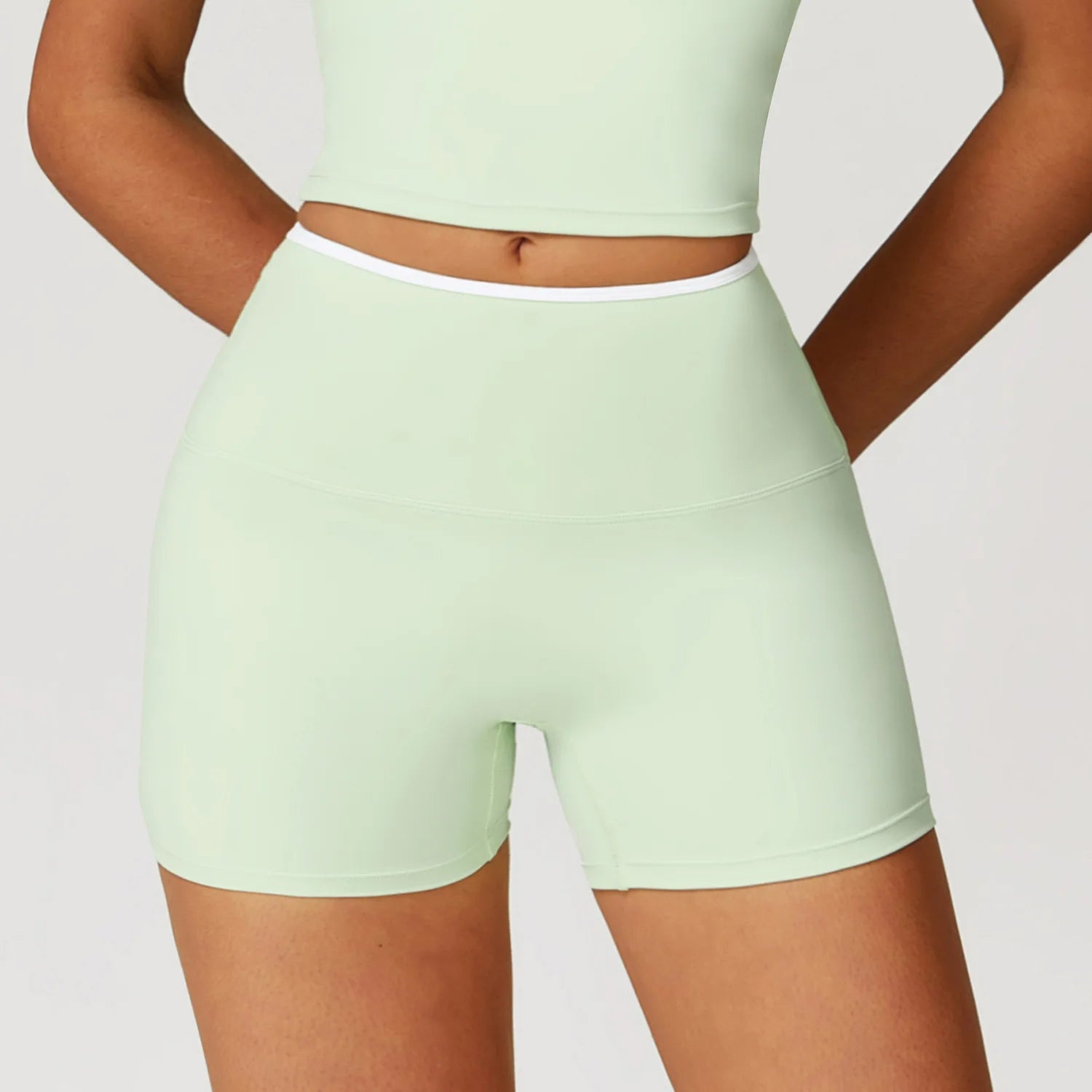 Women Yoga Shorts High Waist Workout Shorts Fitness Impact Shorts Yoga Lift Butt Fitness Ladies Cycling Gym Running Short Pants