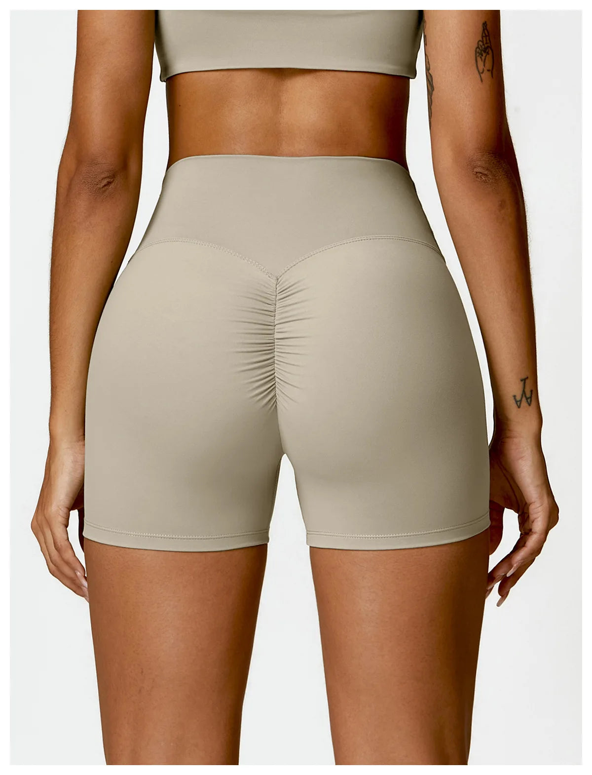 Women Sports Short Yoga Legging Shorts Squat Proof High Waist Fitness Tight Shorts Cycling Running Push Up Workout Gym Shorts