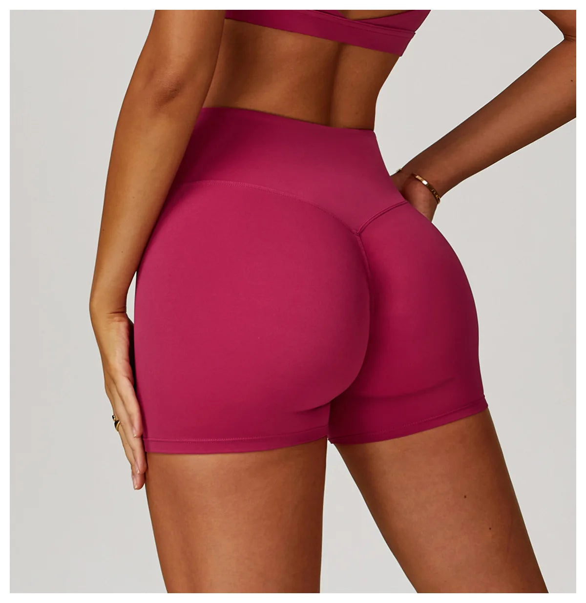 Women's Sports Yoga Shorts High Waist Hip Lift Fitness Running Cycling Quick Dry Breathable Yoga Women's Impact Yoga Shorts