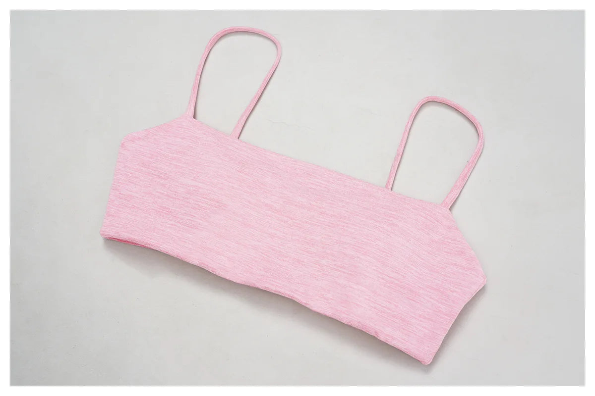Sports Bra Women Yoga Clothes Gym Female Underwear Running Thin Strap Criss-Cross Fitness Top With Removable Padding