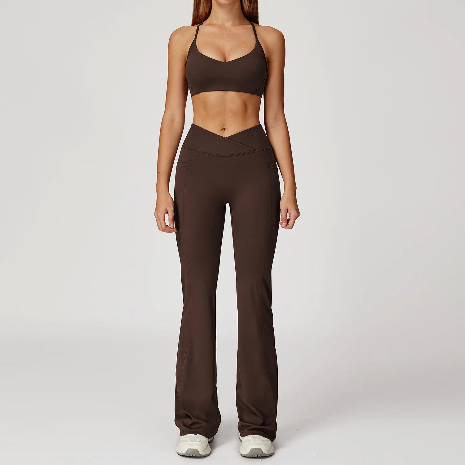 Women Tracksuit Yoga Set 2PCS Gym Workout Clothes for Female Push Up Bra High Waist Leggings Sexy Fitness Sportswear Sports Suit