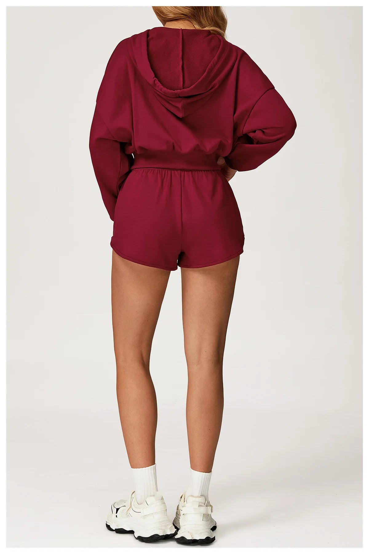 Winter 2-piece Casual Sports Hoodie Set Women's Long Sleeved Loose Yoga Set High Waisted Sweatpants Running and Fitness Set