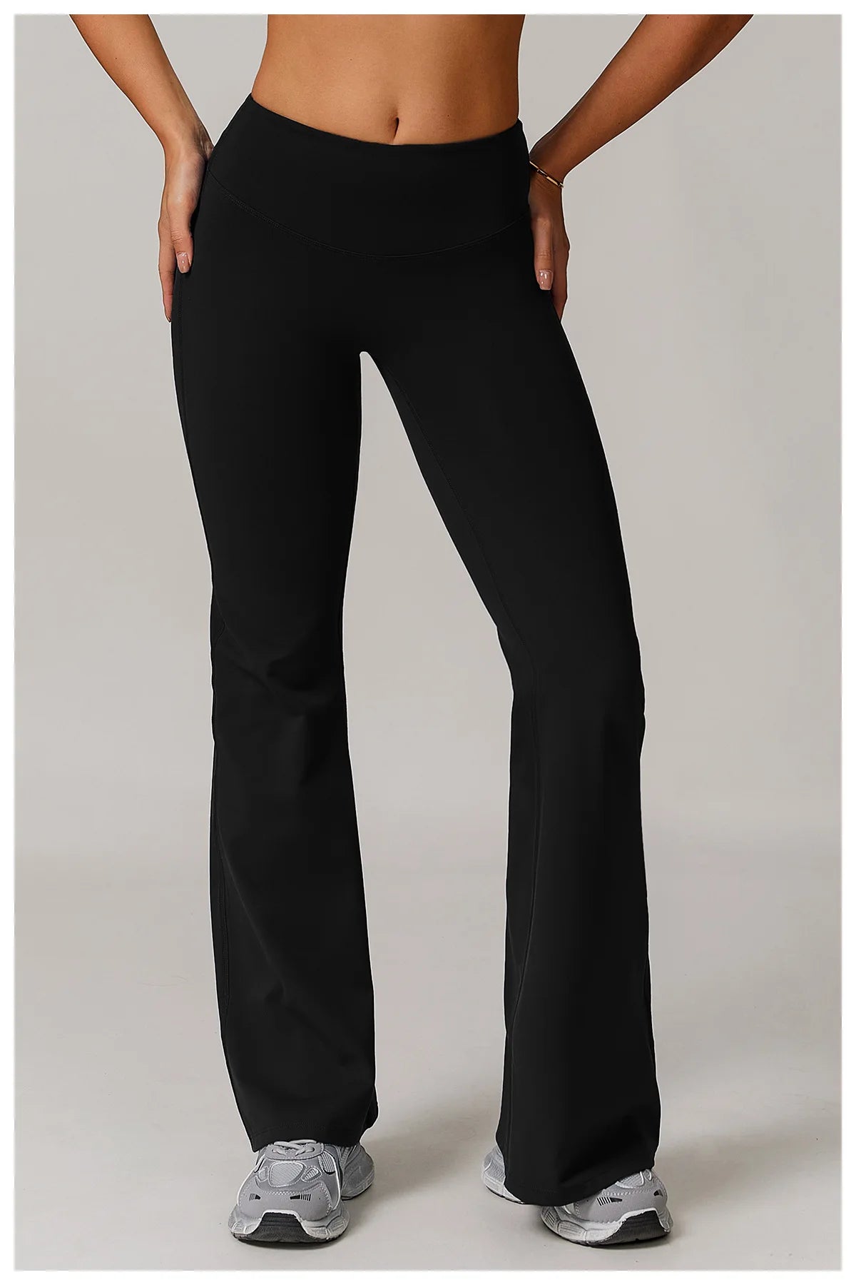 Gym Leggings Women Bell-bottoms Yoga Pants Sexy High Waist Lifting Leggings Pants Women Sports Clothing Fitness Wide Leg Pants