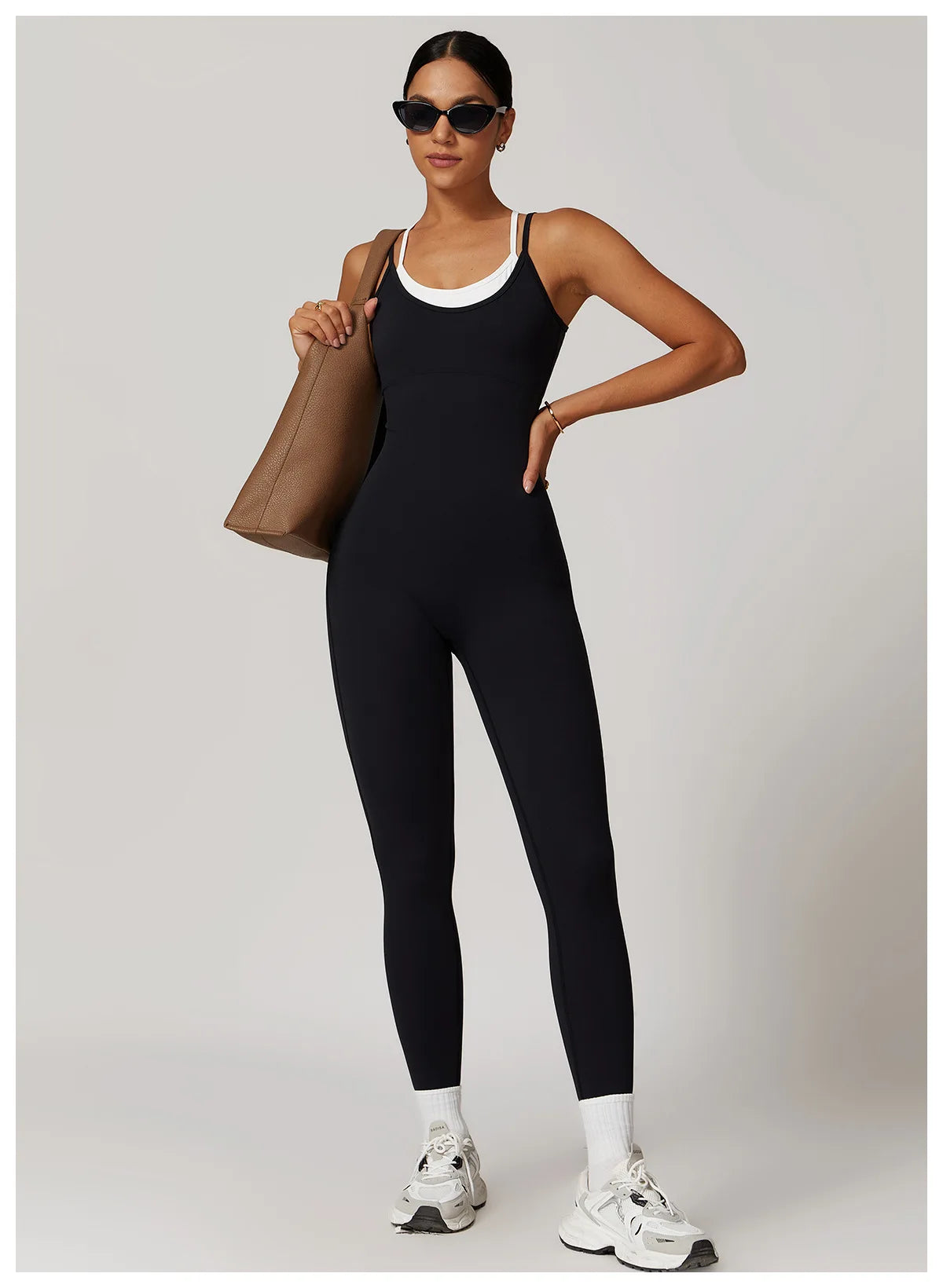 Color Blocked Jumpsuit Gym Set Women Yoga Suit Back Cross Sportswear Women Sports Jumpsuit Fitness Rompers Workout Bodysuits