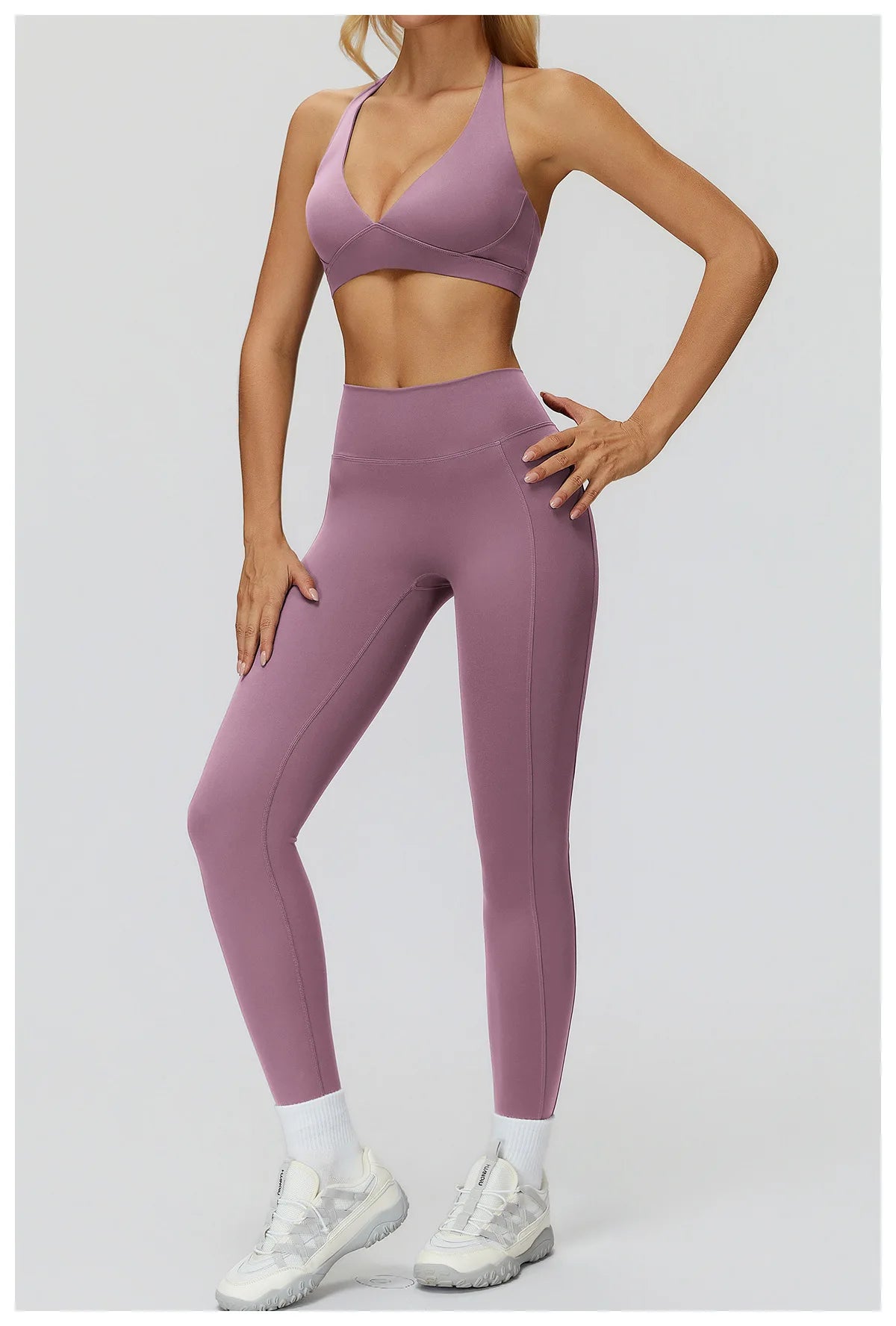 Yoga Suit 2PCS Women Tracksuit Sports Bra High Waist Legging Gym Set Fitness Outfit Running Workout Clothes Push Up Sportswear
