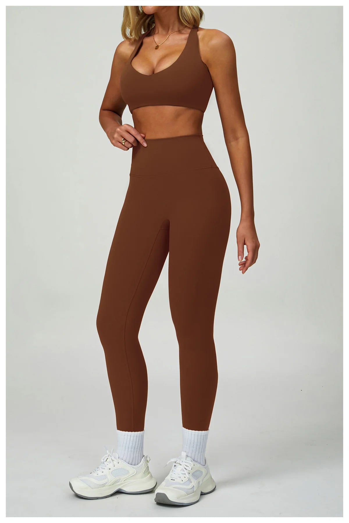 2/3PCS Women's Tracksuit Yoga Set Push Up Workout Sportswear Gym Clothing High Waist Leggings Fitness Long Sleeved Sports Suits