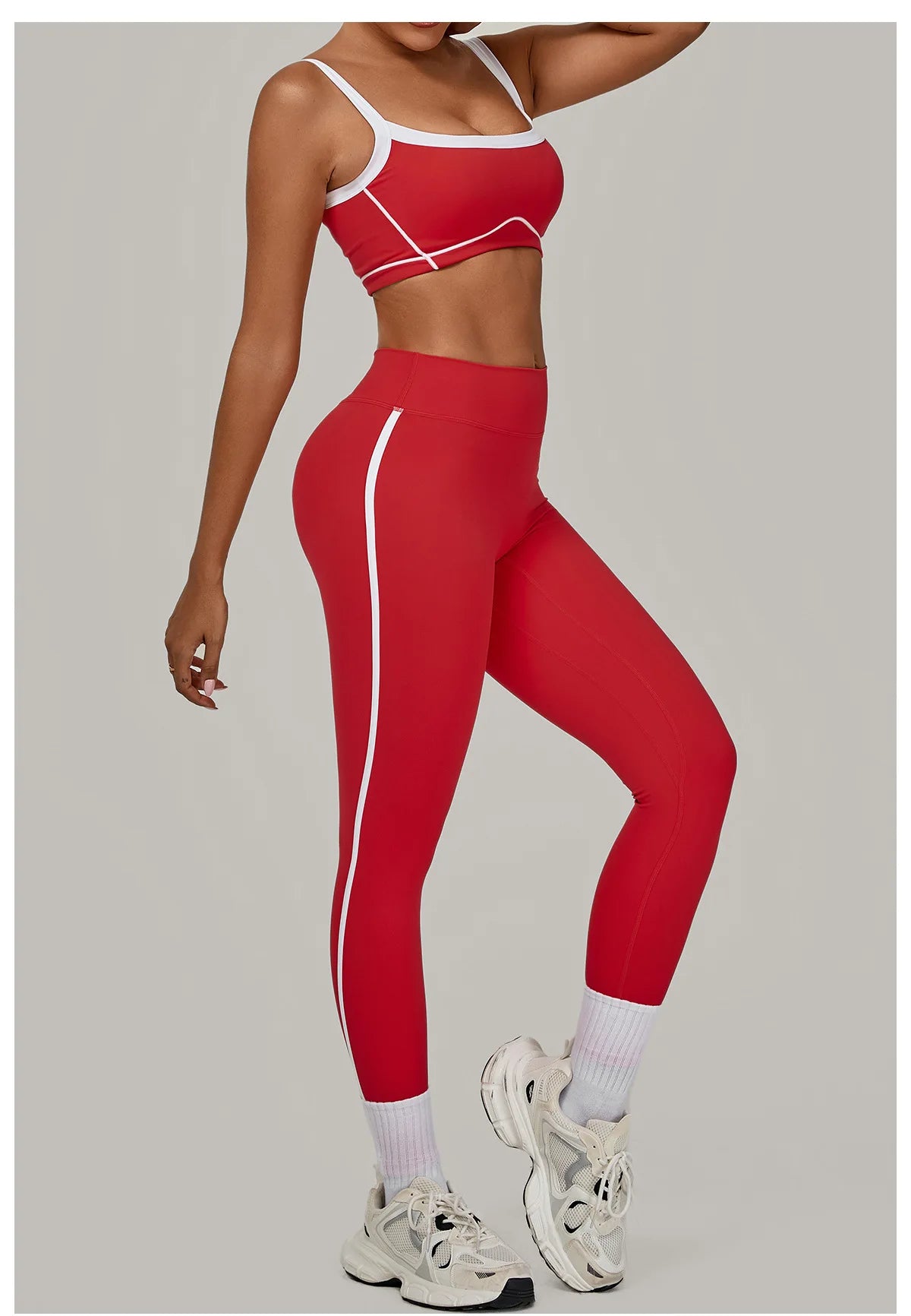 2PCS Yoga Suit Women Tracksuit Sports Bra High Waist Leggings Sports Outfit Gym Set Fitness Workout Clothes Running Sportswear