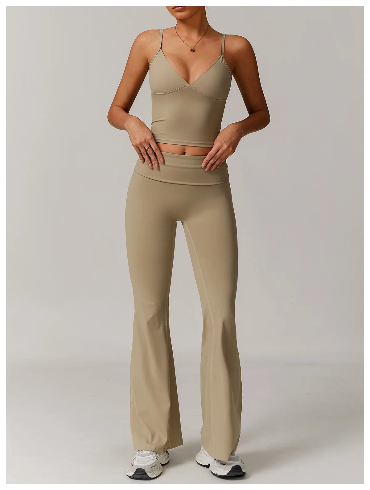 Flare Leggings Yoga Pants Women High Waist Wide Leg Yoga Pants Gym Sports Slim Flared Tights Pants Control Tummy Dance Trousers