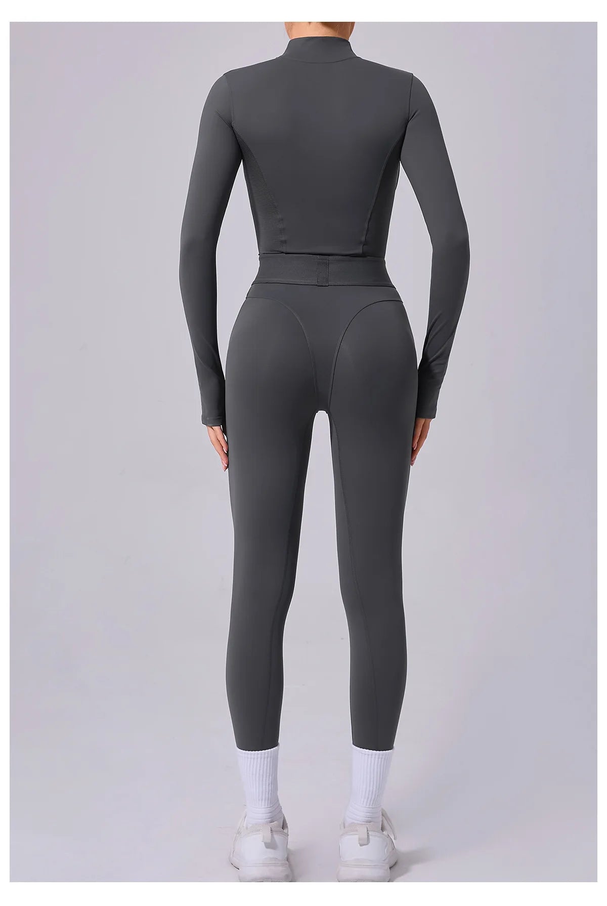 Women Tracksuit Yoga Set One-piece Suit Female Rompers Quick Dry Yoga Clothing Workout Bodysuits Sports Jumpsuit Long Sleeved