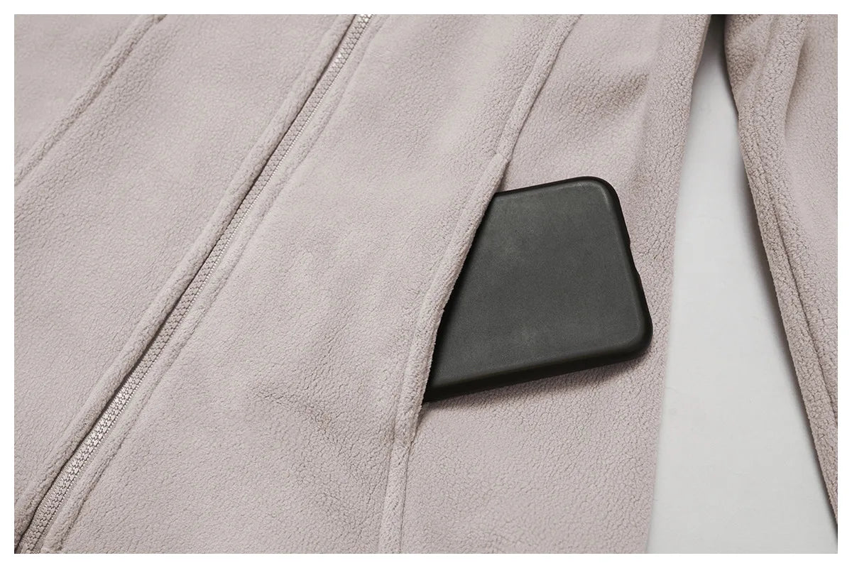 Winter Fleece Jacket for Women Yoga Long Sleeved Lamb Fleece Jacket Fleece Outdoor Top Thickened Warm Jacket for Women Top