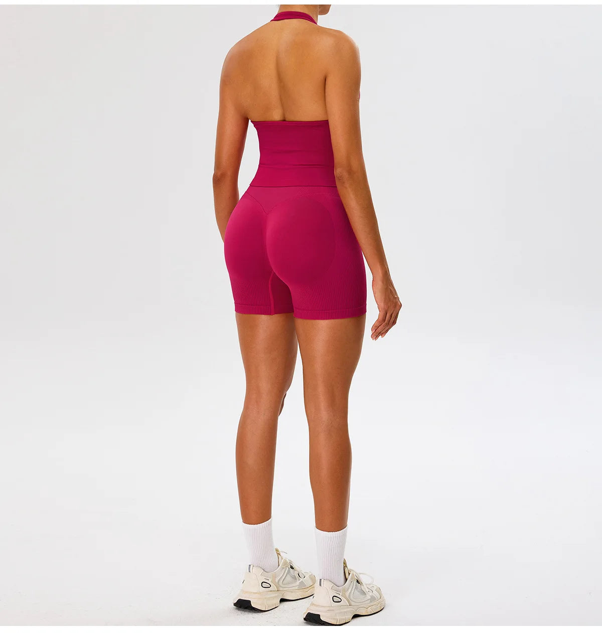 Seamless Yoga Shorts Women High Waist Workout Shorts Fitness Yoga Lift Butt Fitness Yoga Gym Running Sports Shorts Sportswear