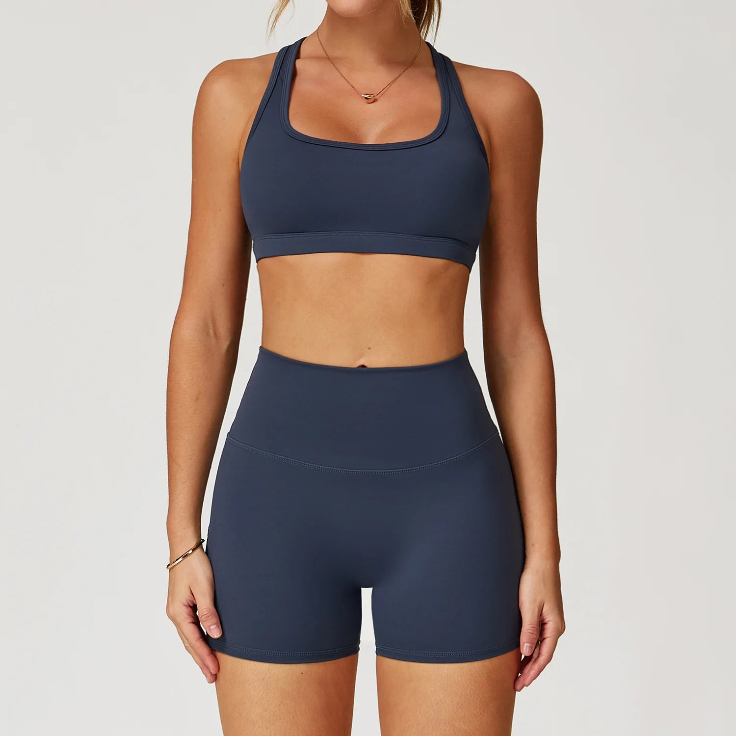 Yoga Set 2 Pieces Women Clothes Workout Outfits Fitness Sportswear Gym Tracksuit High Waist Leggings Sports Bra Athletic Wear