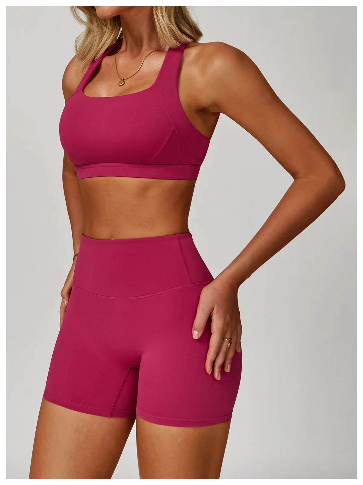 Women's Sports Yoga Shorts High Waist Hip Lift Fitness Running Cycling Quick Dry Breathable Yoga Women's Impact Yoga Shorts